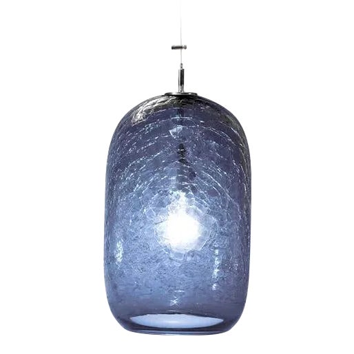 Cosmos Pendant Light from the Boa Lantern Collection in Steel Blue For Sale