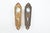 Metal Pair of Vintage Glass Dummy Door Knobs With Deco Keyhole Plates For Sale - Image 7 of 7