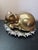 1970s 1970s Dolbi Cashier's Brass Sleeping Cat Figurine Made in Korea For Sale - Image 5 of 7