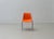Orange Stacking Chairs Europa by Helmut Starke for Embru, 1970s For Sale - Image 9 of 15