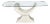 Curved Tessellated Stone Pedestal Dining Table With Oval Glass Top For Sale