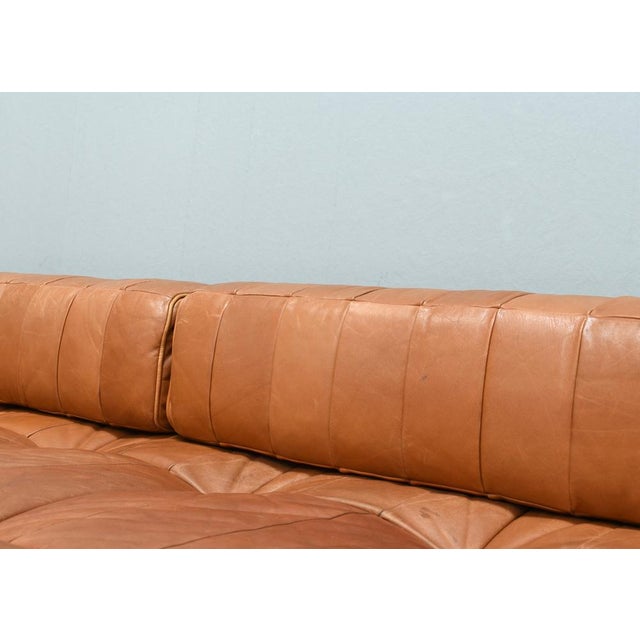 Wood Vintage DS80 Daybed Sofa in Cognac Tan Leather from de Sede, 1970s For Sale - Image 7 of 18