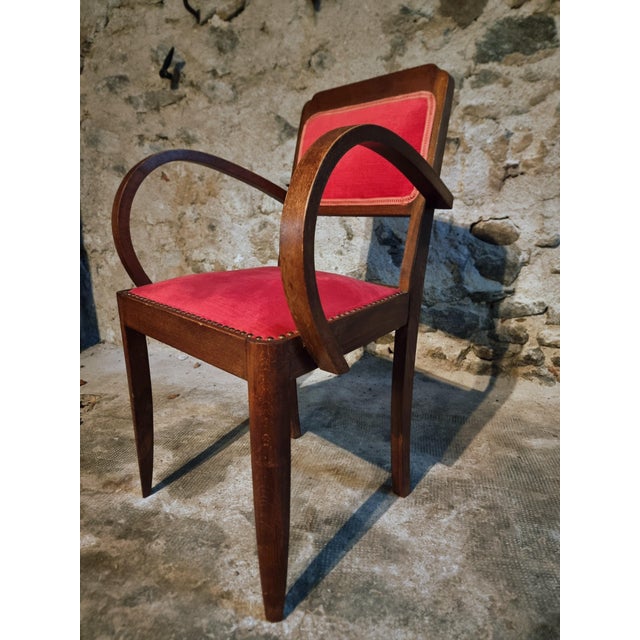 Wood French Art Deco Beech Armchairs, 1930s, Set of 2 For Sale - Image 7 of 17