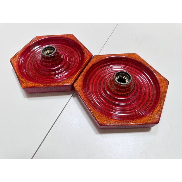 Ceramic Wall Lights from Hustadt Leuchten, Germany, 1970s, Set of 2 For Sale - Image 14 of 18
