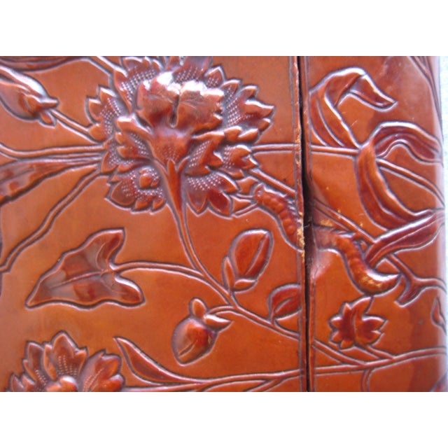 Late 19th Century French Art Nouveau Leather Picture and Frame Album For Sale - Image 10 of 17