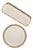 Louis XVI Style Tart and Cake Platter in Porcelain with Gilt Rim from Limoges, 1890s, Set of 2 For Sale