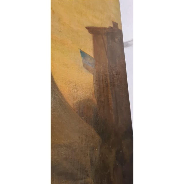 Albert Bettannier, Landscape, 1888, Large Oil on Canvas For Sale - Image 11 of 17