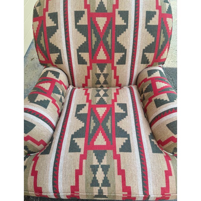 Wood Ralph Lauren Wyland Chair and Ottoman For Sale - Image 7 of 12