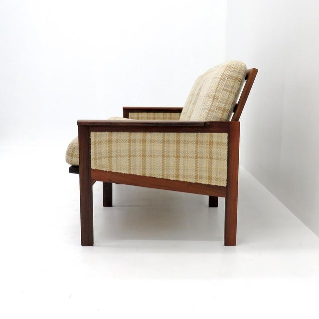 Illum Wikkelsø “Capella” Three Seater Sofa in Rosewood, 1950 For Sale In Los Angeles - Image 6 of 10