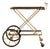 French Brass-Framed Trolley from Maison Jansen, 1960s For Sale