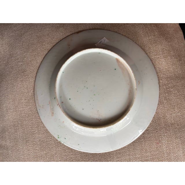 Rose Pair of 19th Century Chinese Rose Medallion Export Porcelain Plates - 10” For Sale - Image 8 of 10