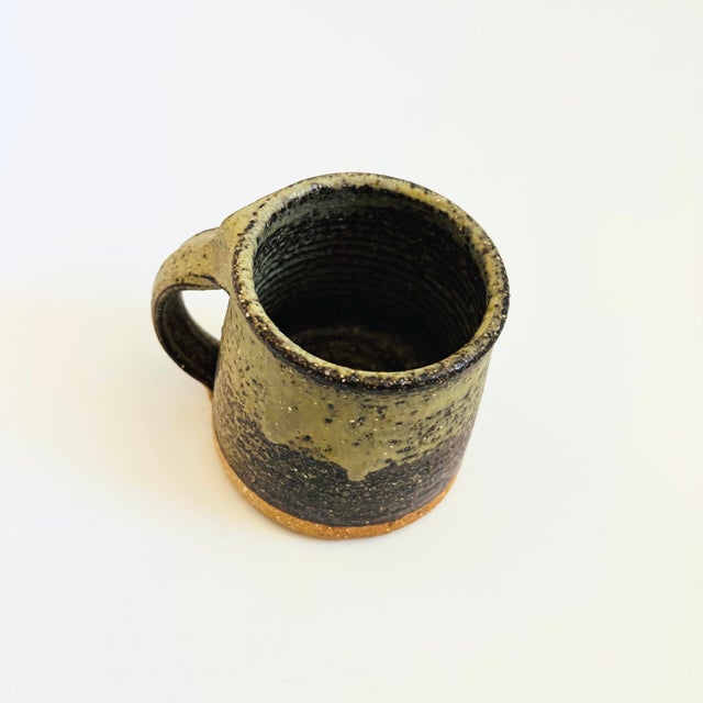 Contemporary Two Toned Studio Pottery Mug For Sale - Image 3 of 10