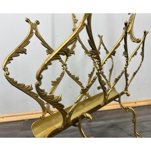 Vintage French Style Newspaper Rack For Sale - Image 6 of 13