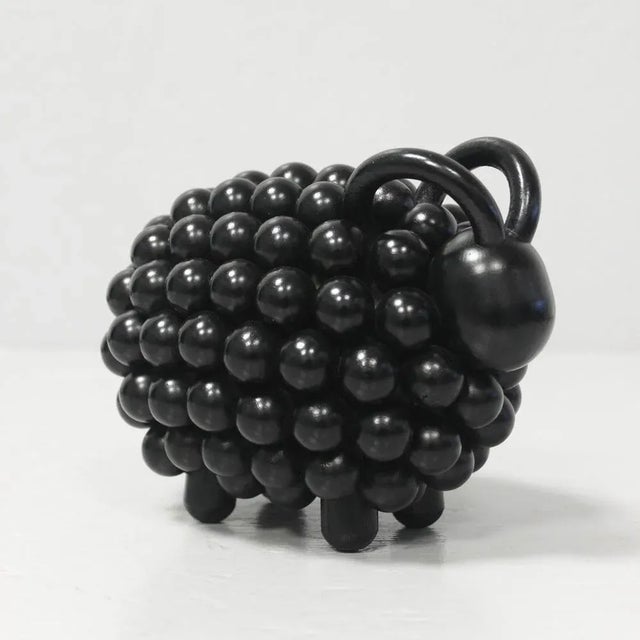 Ram Pässi Sculpture in Charcoal Stained Wood by Kaija Aarikka, Finland For Sale - Image 9 of 9