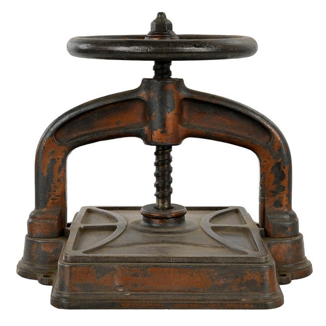 Cast Iron Binding Press, Early 20th Century For Sale - Image 5 of 5