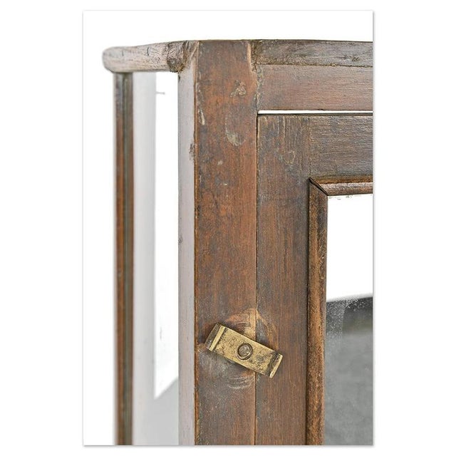 Polygonal Wood and Glass Display Case For Sale - Image 4 of 7