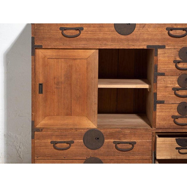Brown Antique Storage Chest of Drawers For Sale - Image 8 of 12