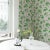 Schumacher Schumacher Laurel Wallpaper in Green - 9 Yards For Sale - Image 4 of 5
