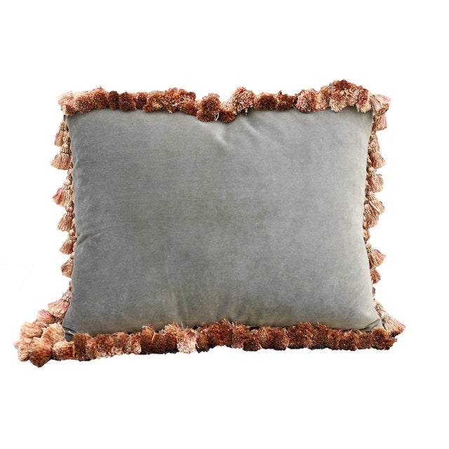 2000 - 2009 2000s Hand Woven Silk End Pillow With Three Retriever Puppies For Sale - Image 5 of 8