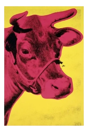 Andy Warhol, Cow (Yellow & Pink), Digital Print