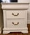 Pair of Three-Drawer Traditional Nightstands in Natural Linen For Sale - Image 10 of 11