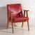 Vintage Red Armchair with Armrests, 1960s For Sale - Image 10 of 10