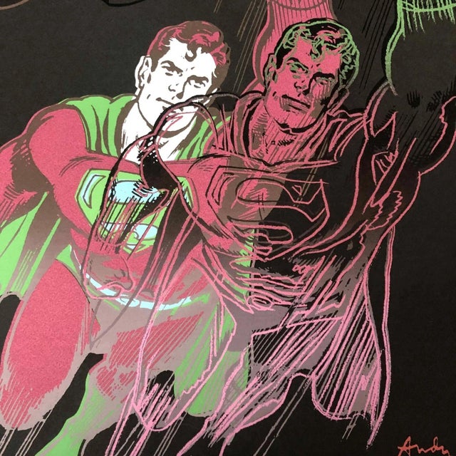 American 1990s After Andy Warhol "Superman" Lithograph For Sale - Image 3 of 11