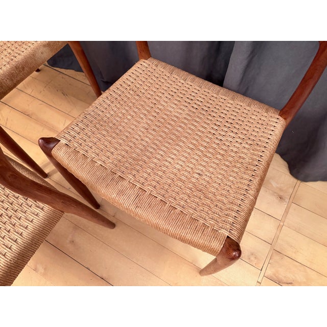 Model 78 Chairs by Neils O. Møller for JL Møllers Møbelfabrik, Denmark, 1960s, Set of 3 For Sale - Image 9 of 18