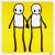 STIK, Holding Hands Signed (Yellow), 2020 Lithographic print in colour on 140 gsm smooth woven paper 50 x 50 cm (19.65 x...