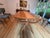 Mid-Century Modern Vintage Solid Walnut Midcentury Dining Table With Eight Chairs For Sale - Image 3 of 14