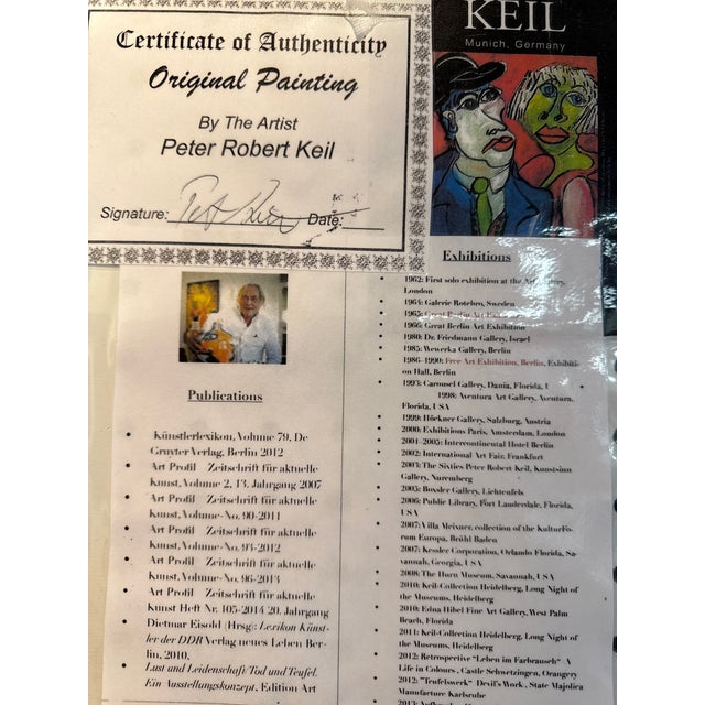 1970s Peter Keil Abstract Cubist Animal Portrait For Sale In Atlanta - Image 6 of 6