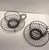 Vintage Wire Folk Art Tea Cups Set/2 For Sale - Image 4 of 6