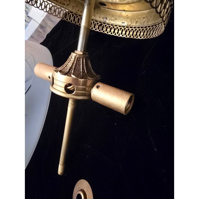 Vintage Mid Century 1950s Hanging Light Fixture For Sale - Image 11 of 11