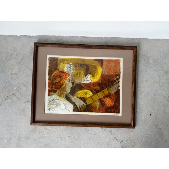 Vintage Alvar Sunol Hand Signed Limited Edition Lithograph 199/275 For Sale - Image 11 of 12