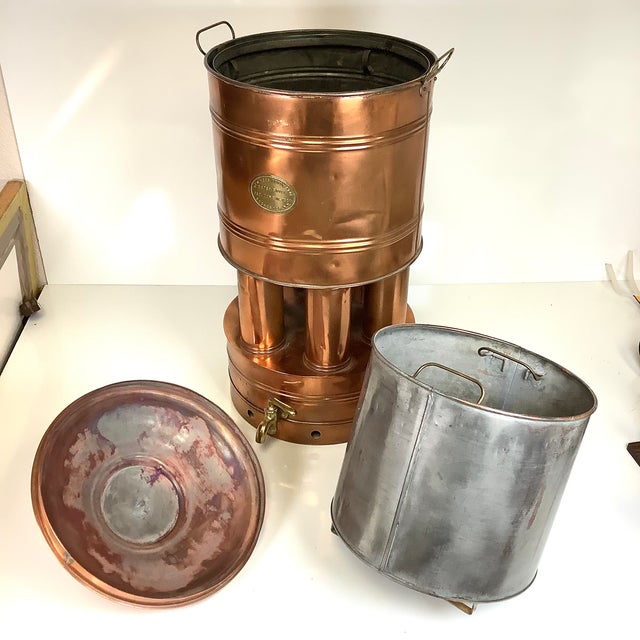 1901 Automatic Copper Water Still Distiller Antique Rochester Ny Moonshiner For Sale - Image 14 of 18