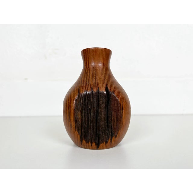 Wood Vintage Live Edge Locust Wood Budvase For Sale - Image 7 of 11