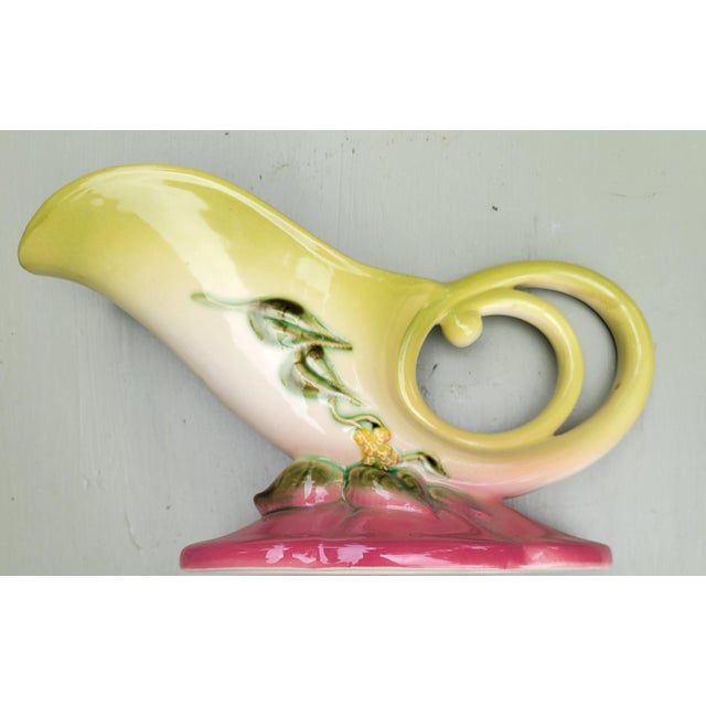 Mid-Century Hull Pottery Cornucopia Vase For Sale In Baltimore - Image 6 of 8