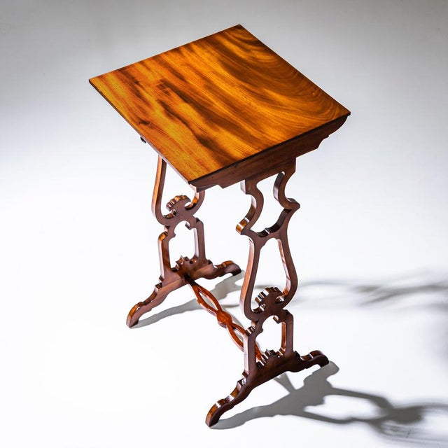 Wood Biedermeier Side Table, 1840 For Sale - Image 7 of 10