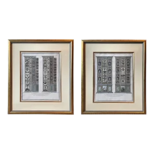 Italian Neoclassical Architectural Engravings of the Vatican Loggias