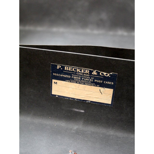 Vintage 1920s Parcel Post Mailing Box Fiber Travel Case For Sale - Image 14 of 14