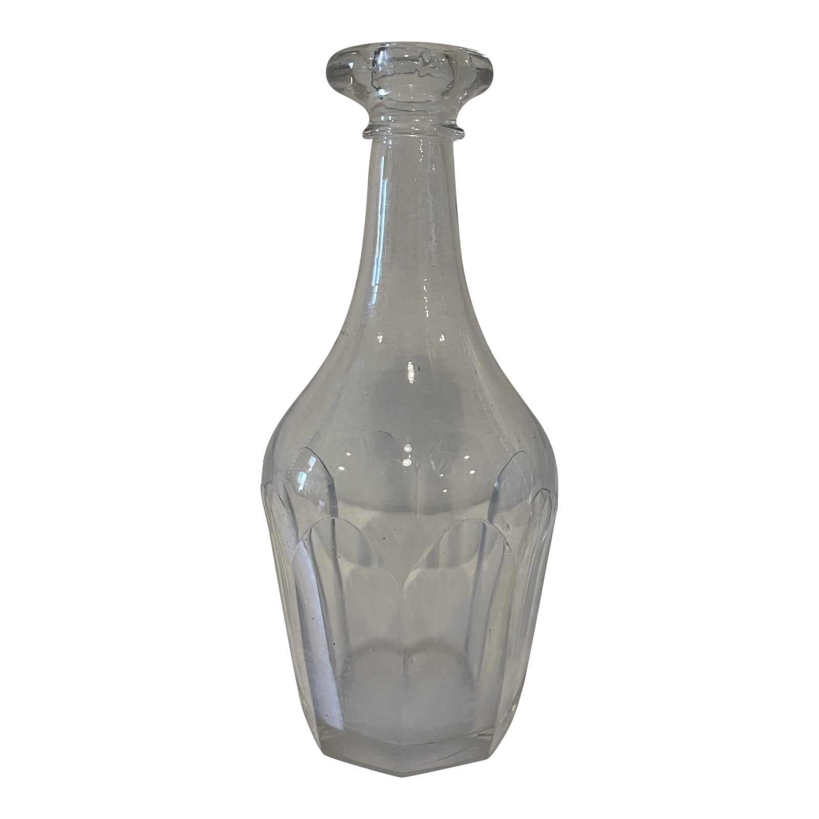 Antique English Regency Panel Cut Decanter | Chairish