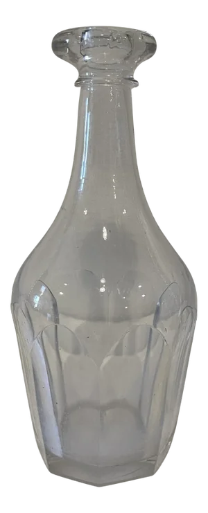 Antique English Regency Panel Cut Decanter