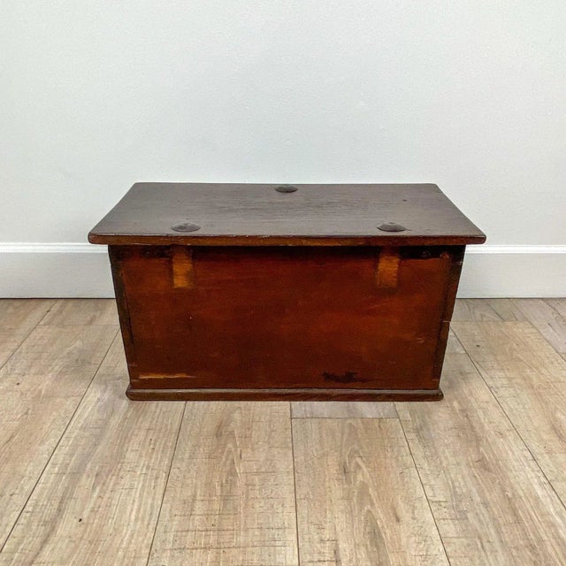 19th Century 19th Century Continental Strong Box With Iron Decoration For Sale - Image 5 of 8