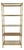Vintage 1970s Italian Gold Gilt Hollywood Regency Faux-Bamboo Étagère For Sale