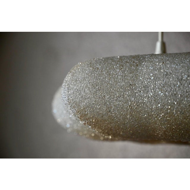 Vintage Pendant Light in Shimmering Granulated Acrylic, 1960s For Sale - Image 11 of 13