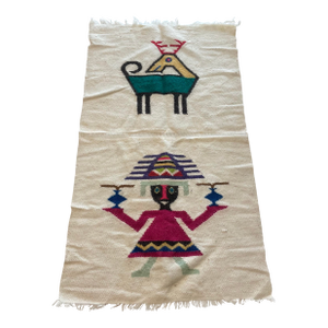 Vintage Ecuadorian Textile Tapestry