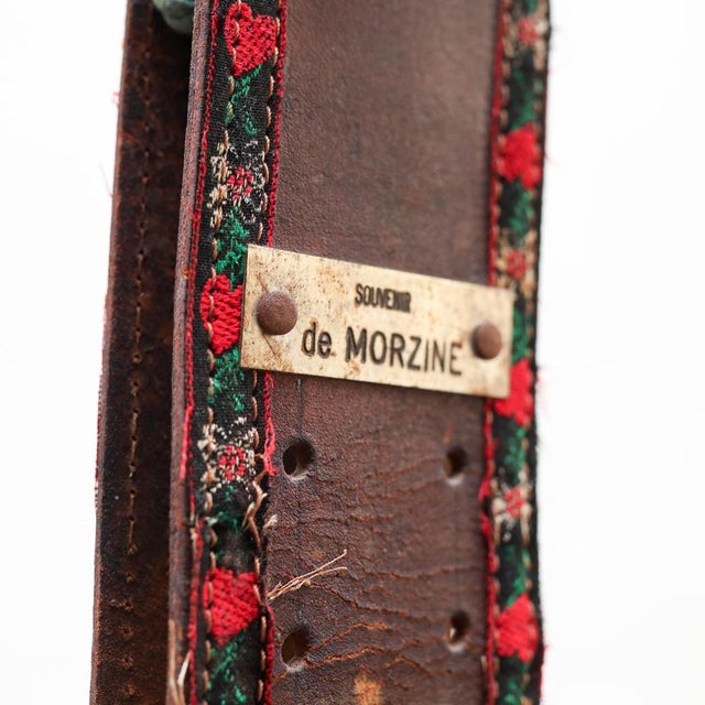 Traditional French Rustic Bronze and Leather Bell, 1960s For Sale - Image 11 of 18