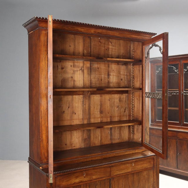 Rosewood Veneered Bookcases, Set of 2 For Sale - Image 4 of 15