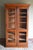 Brown Antique Oak Bookcase with Mesh Doors For Sale - Image 8 of 11