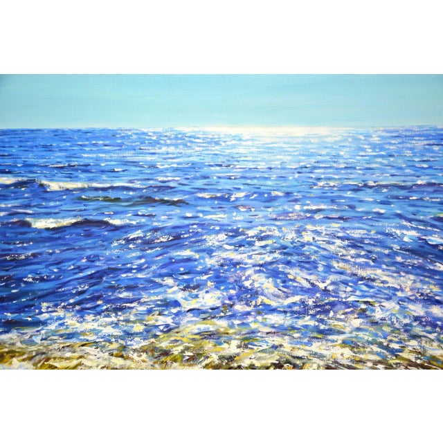 Early 21st Century Sun glare.Modern Original Painting. Iryna Kastsova For Sale - Image 5 of 6